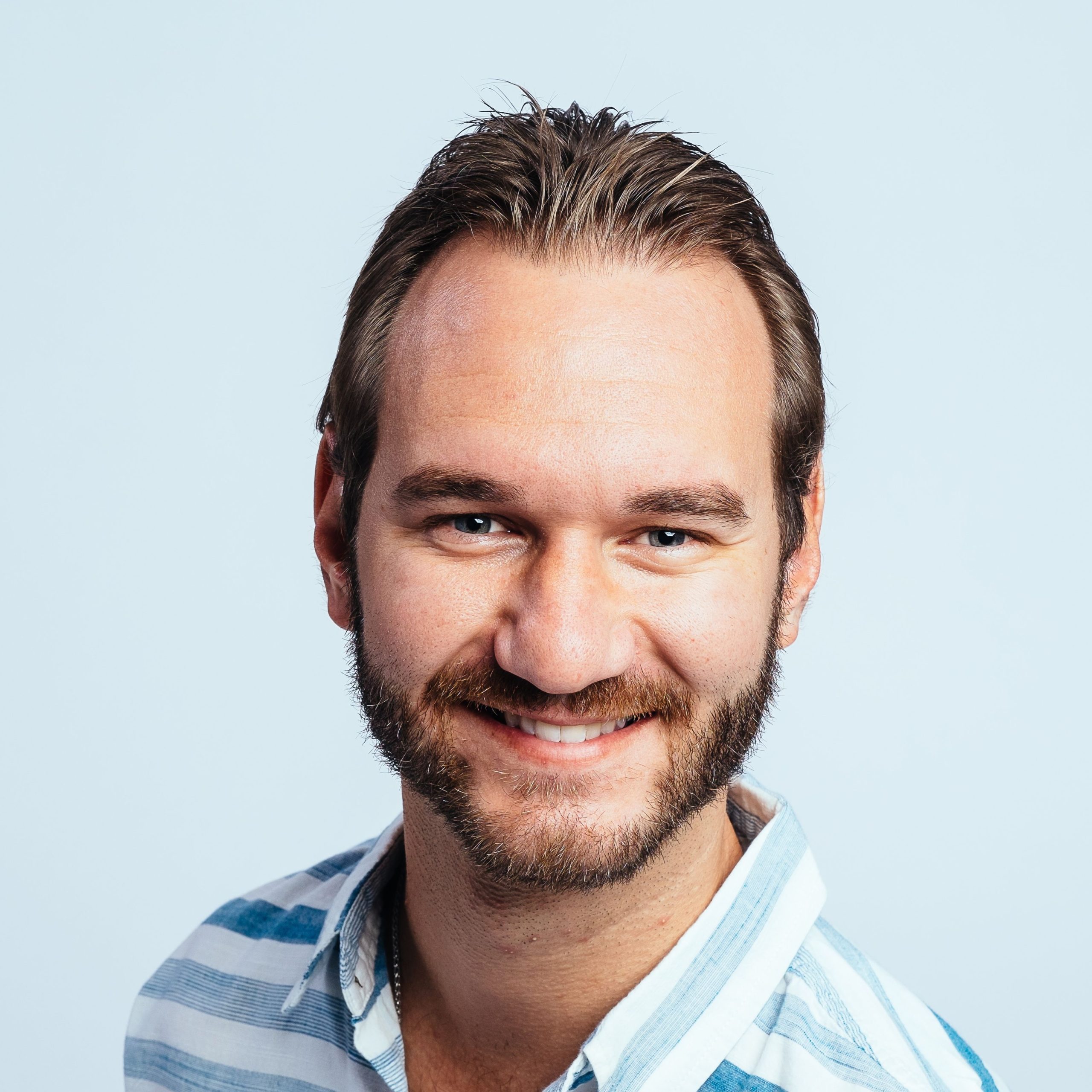 Nick Vujicic host of Unstoppable Podcast with gus Ruballo