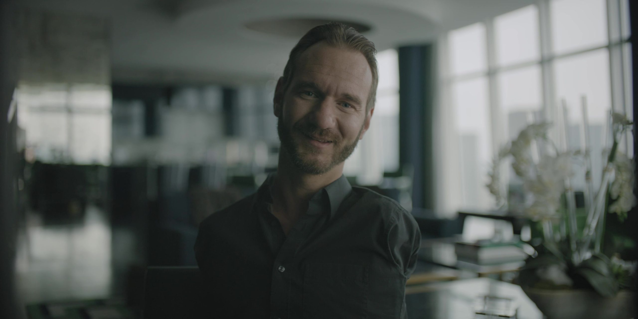 Nick Vujicic host of Unstoppable Podcast with gus Ruballo